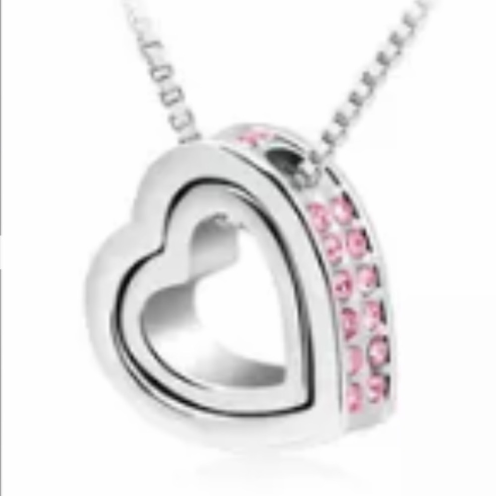 Fashion jewelry double ❤️necklace
